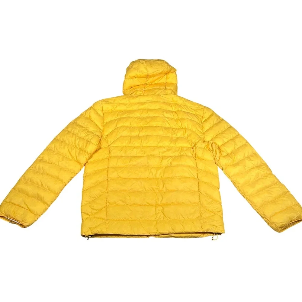 Polo Ralph Lauren Recycled‎ Nylon-terra Hood Coat Mens Medium Yellow Packable
